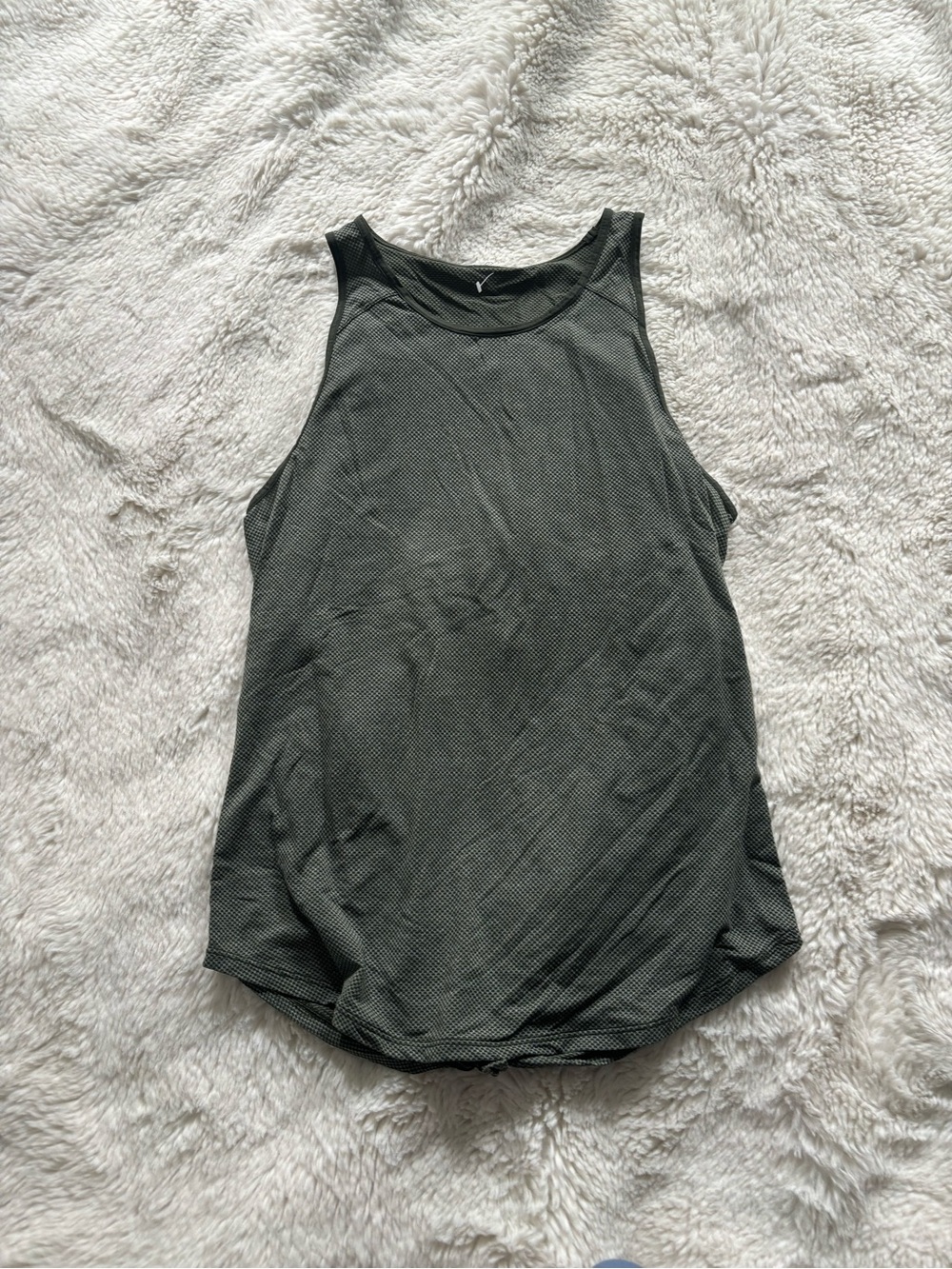 Lululemon Open Up Tank Top in Heathered Camo Green